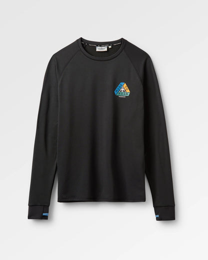 Alpine Base Layer LS T-Shirt - Black - Flatlay