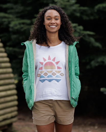 Earthy Sherpa Lined Insulated Jacket - Green Spruce - Lifestyle
