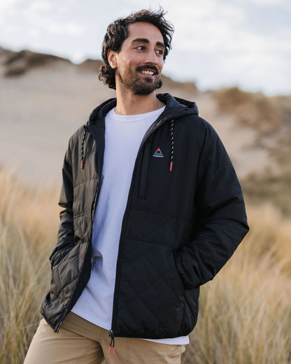 Dylan Insulated Full Zip Jacket - Black - Lifestyle