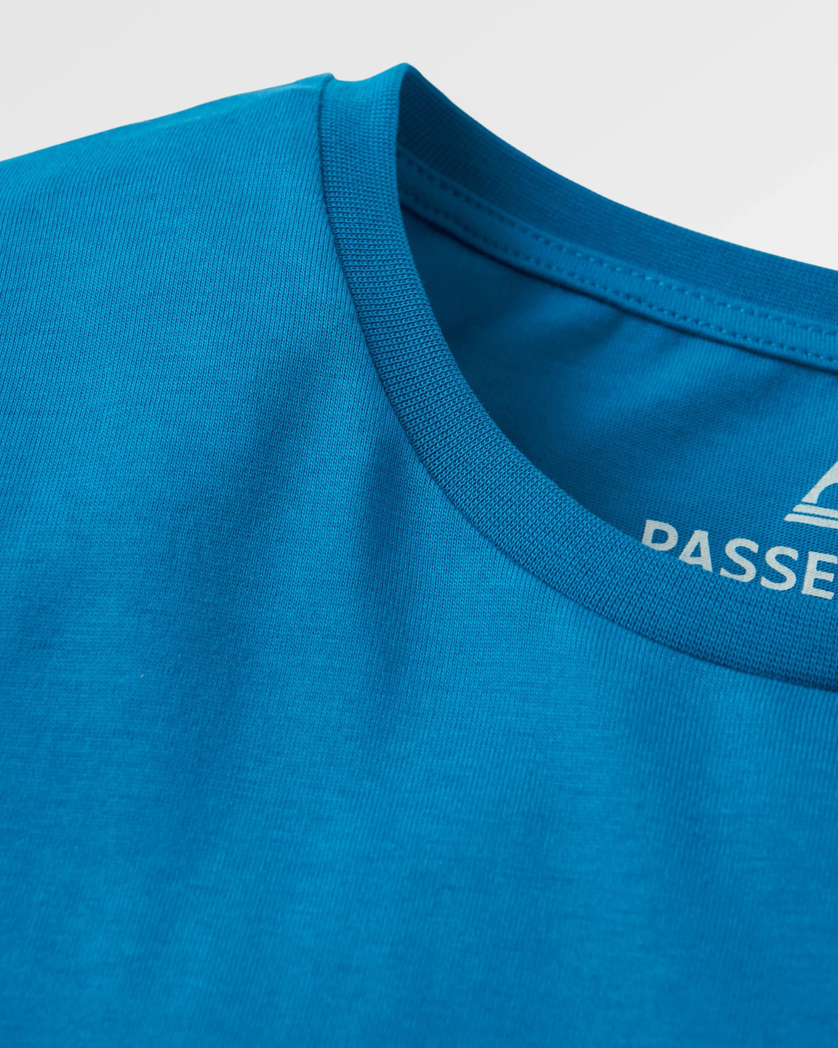 Outdoor Gear Cotton T-Shirt - Azure Blue - Flatlay