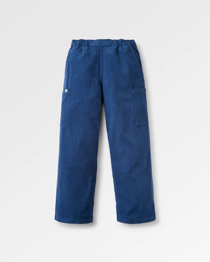 Someday Cotton Corduroy Trouser - Dark Denim - Flatlay