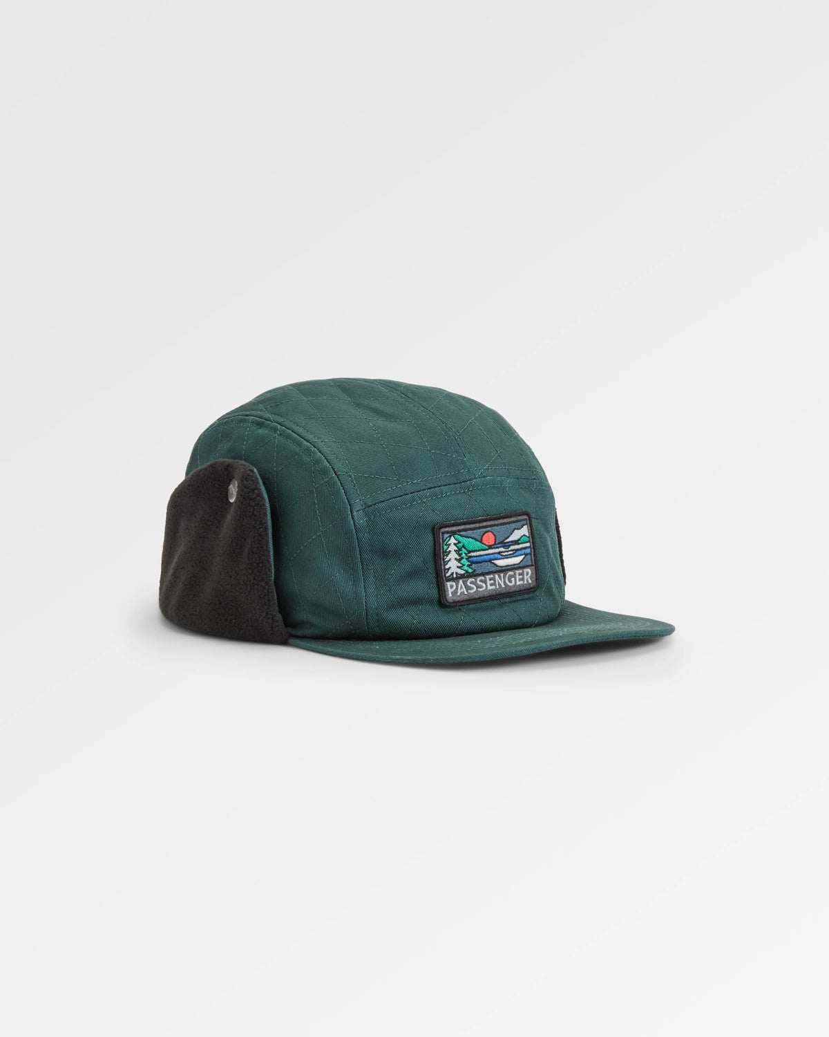 Nightfall Polar Fleece Lined Hat - Dark Fern  - Flatlay