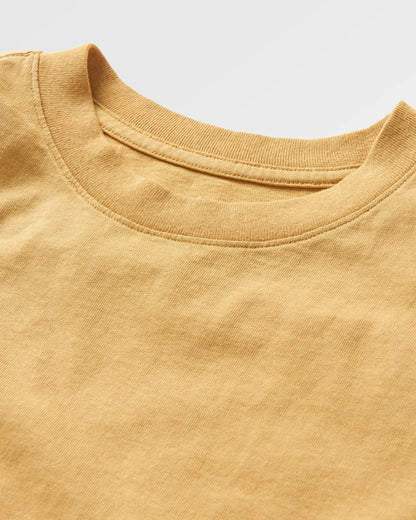Elbio Relaxed Fit T-Shirt - Mustard Gold - Flatlay