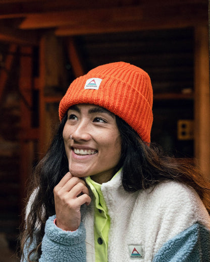 Beechwood Fleece Lined Beanie - Burnt Orange - Lifestyle - Female