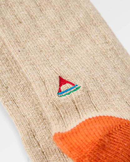 Koa Crew Sock - Stone - Flatlay