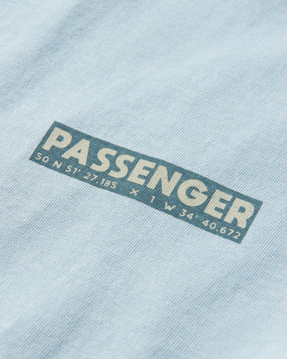 Distance Relaxed Fit T-Shirt - Blue Fog - Flatlay