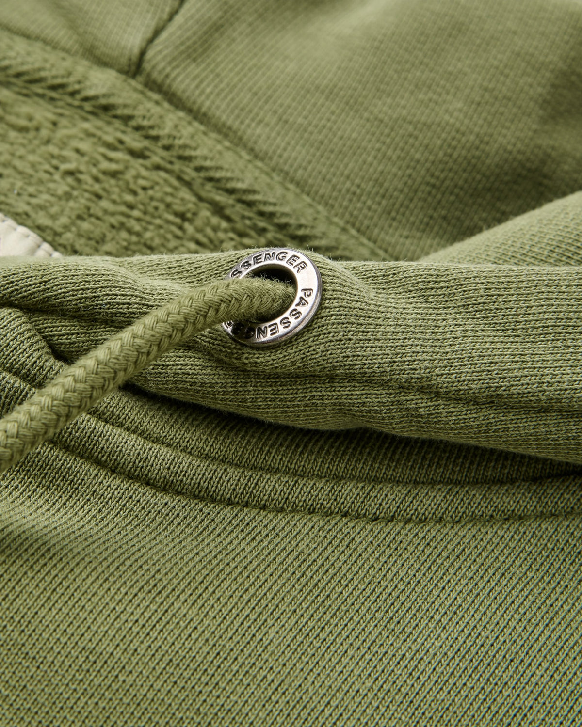 Passenger Relaxed Fit Hoodie - Khaki - Flatlay