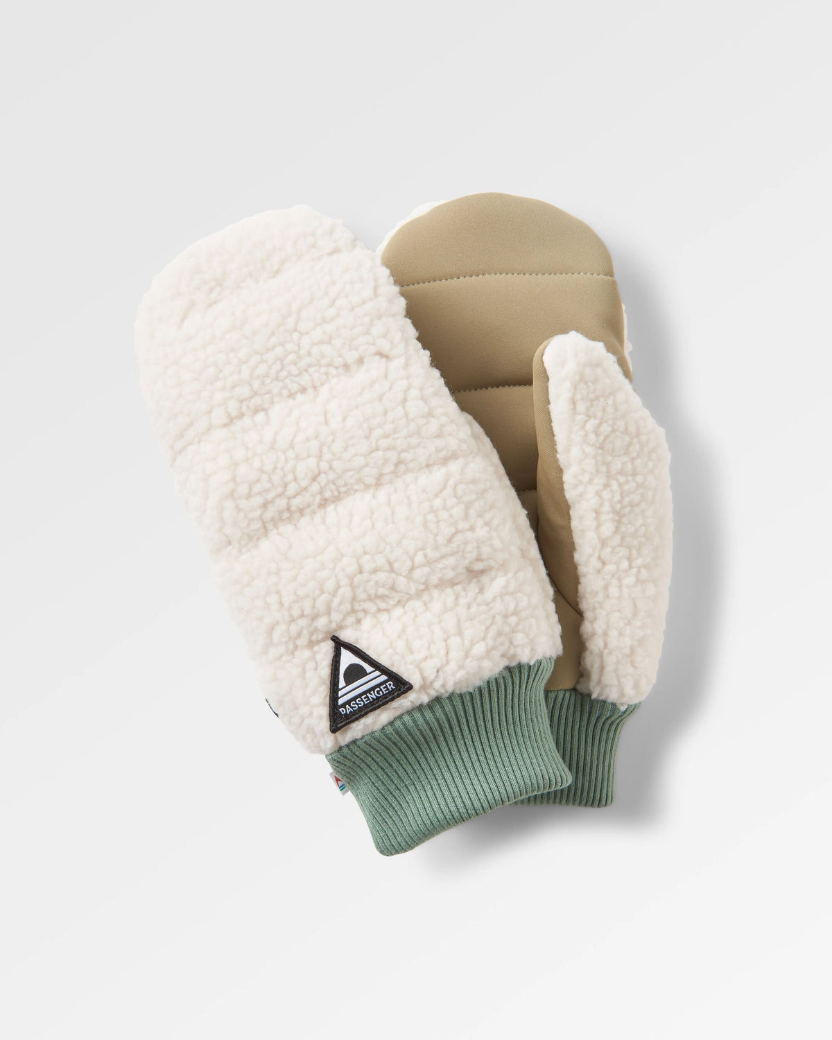 Avalanche Sherpa Mittens - Birch - Flatlay