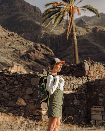 Flo Pinafore Dress - Khaki - Lifestyle