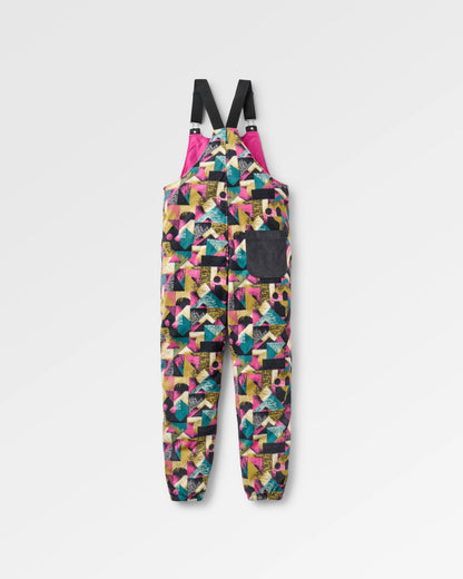 Ace Polar Fleece Dungarees - Mosaic Mountain Charcoal - Flatlay