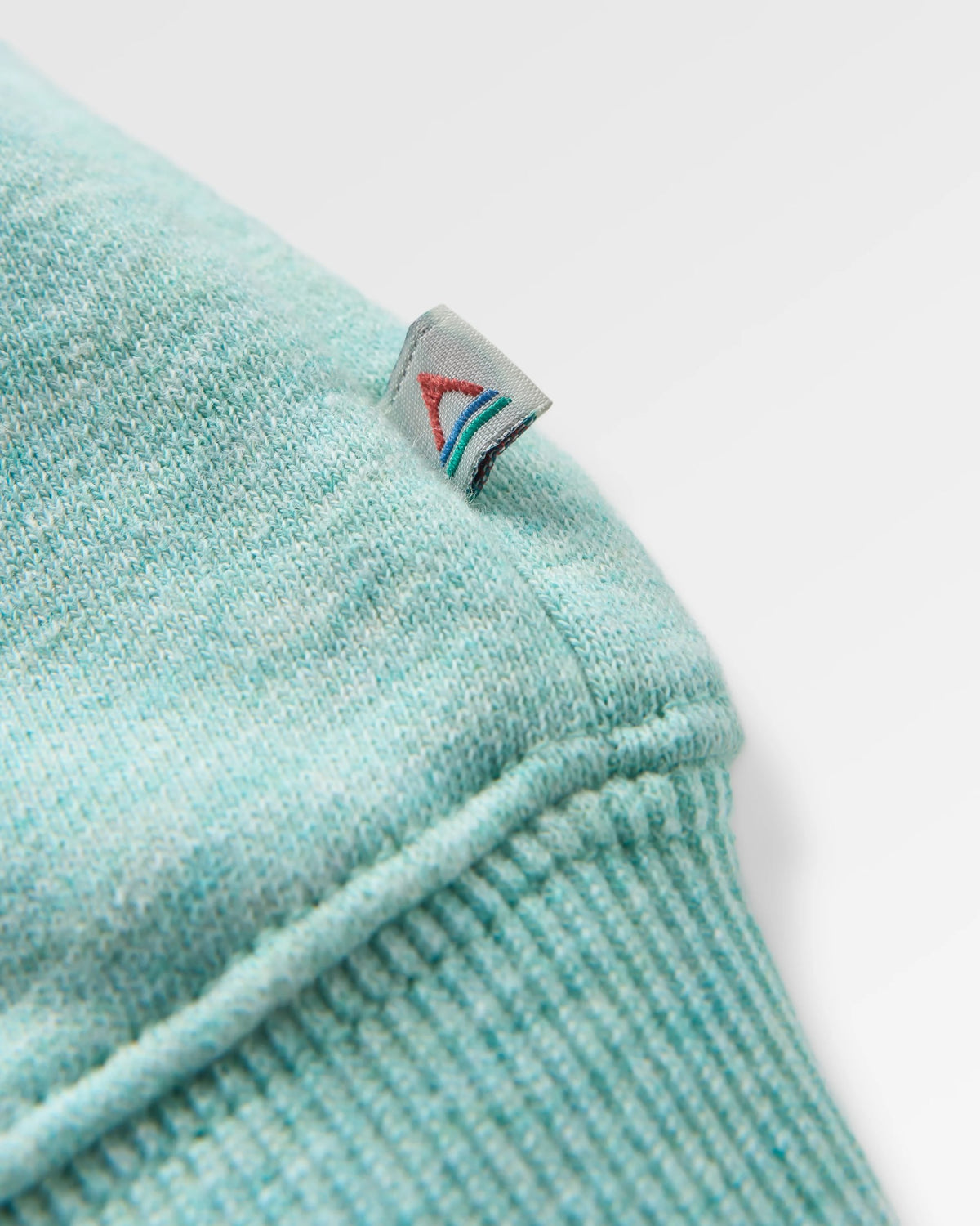 Laidback Cotton Sweatshirt - Aqua Marl - Flatlay