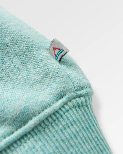 Laidback Cotton Sweatshirt - Aqua Marl - Flatlay