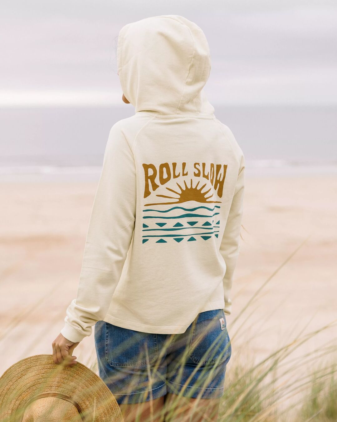 Rolling Slow Hoodie - Pale Yellow - Lifestyle