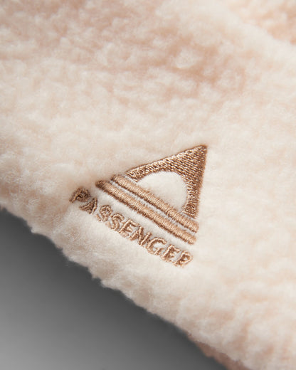 Snow Sherpa Beanie - Vintage White - Flatlay