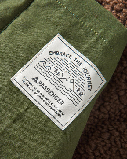 Discover Sherpa Lined Jacket - Fir Tree - Flatlay