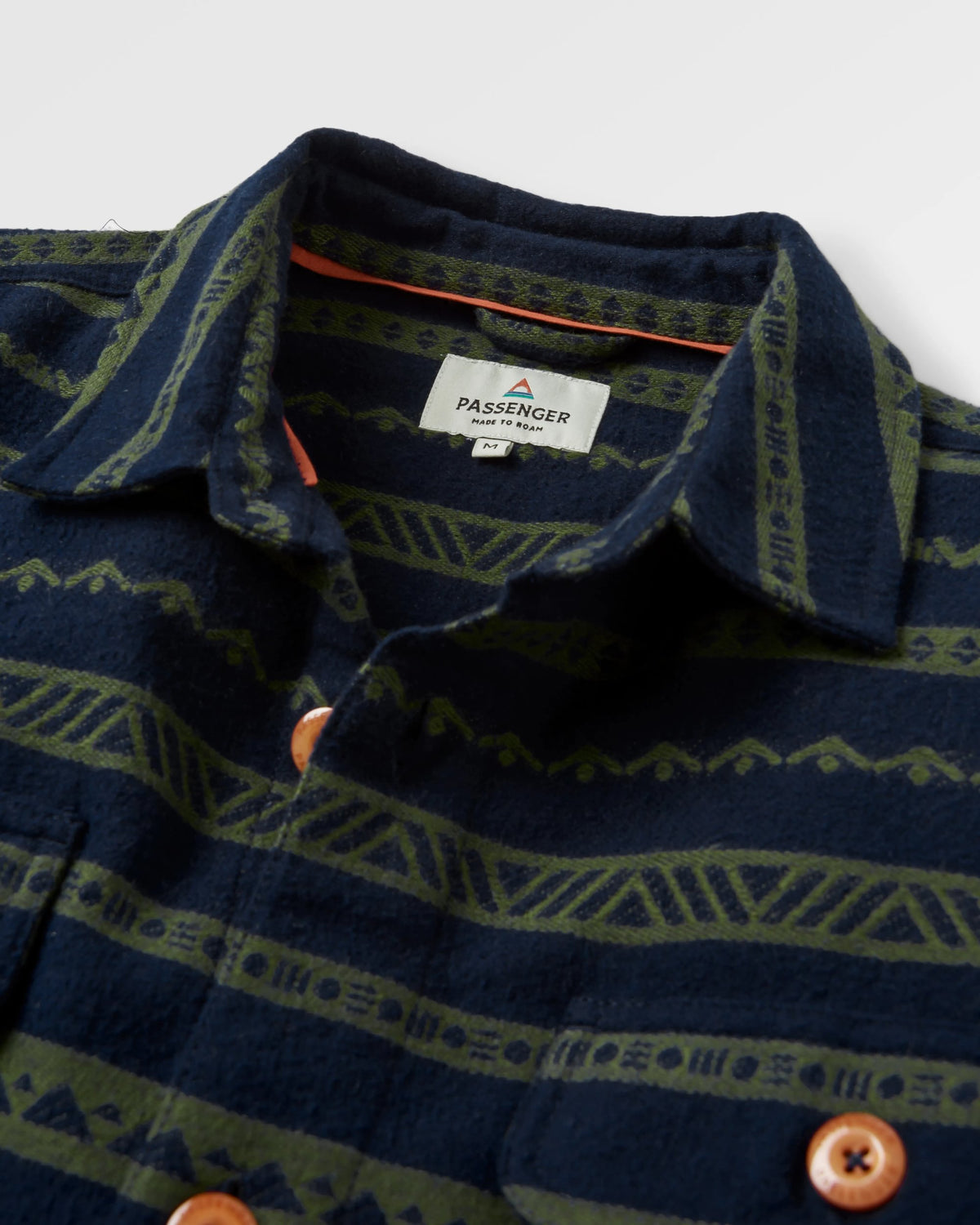 Taupo Cotton Shirt - Rich Navy - Flatlay