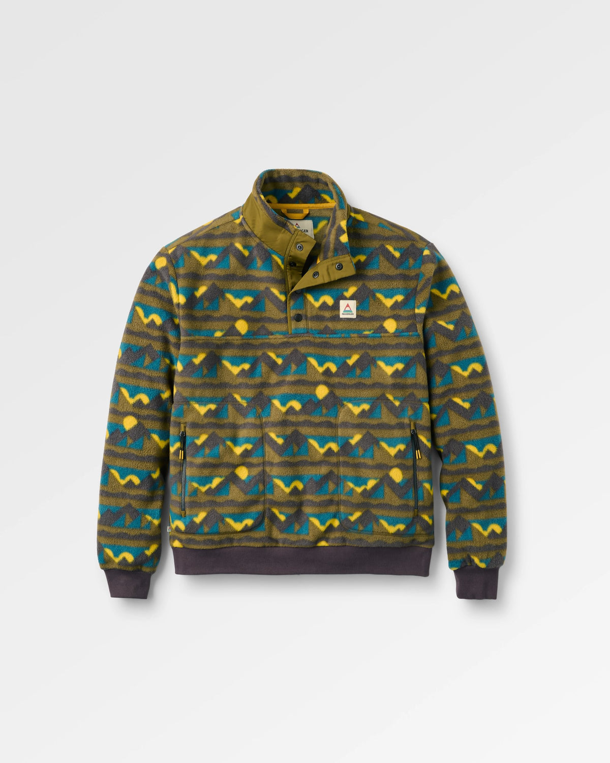 Take It Easy Polar Fleece - Views Dark Olive - Flatlay