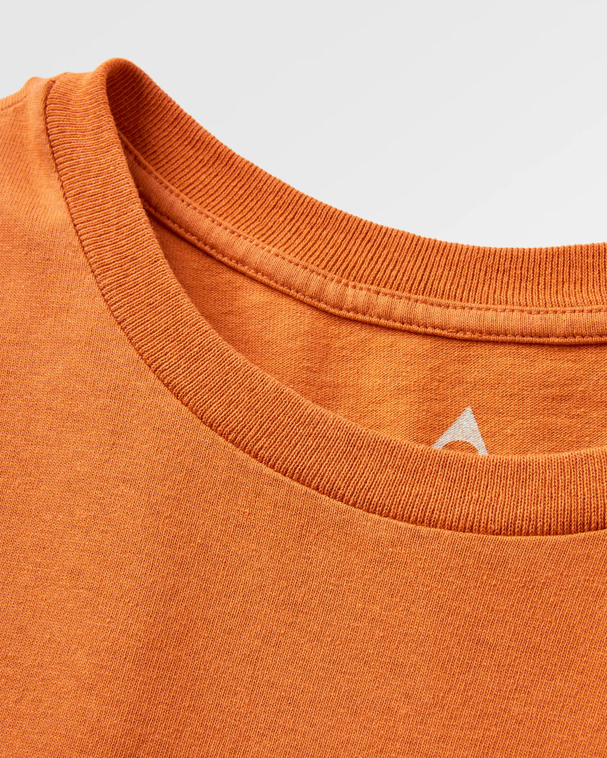 Odyssey Cotton T-Shirt - Burnt Orange - Flatlay