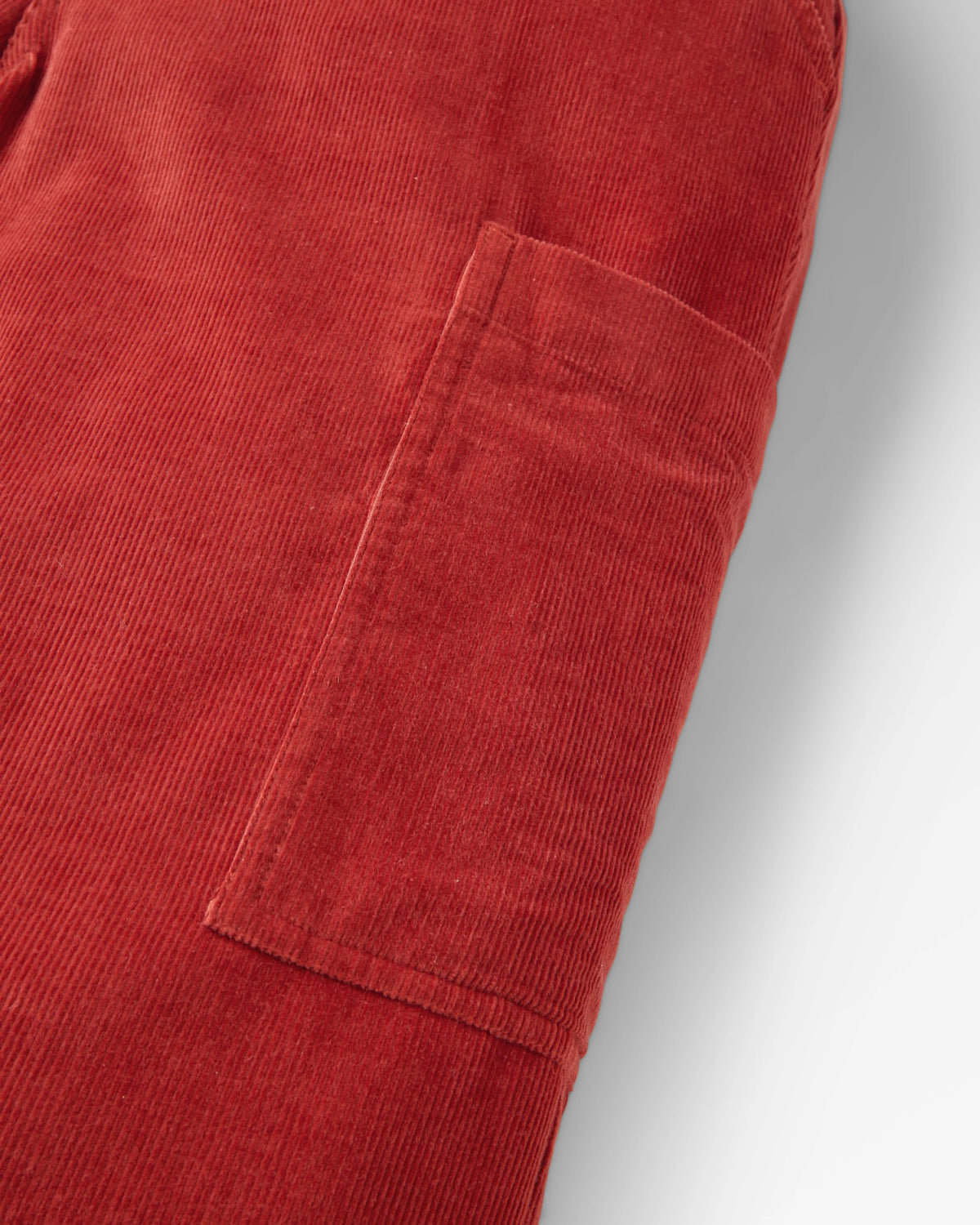 Someday Cotton Corduroy Trouser - Red Ochre - Flatlay