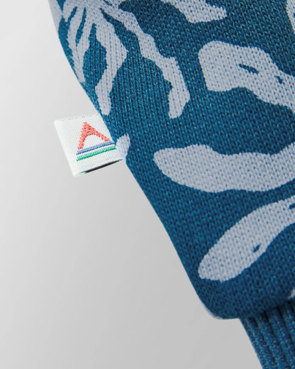 Arame Cotton Hoodie - Seaweed Blue Steel - Flatlay