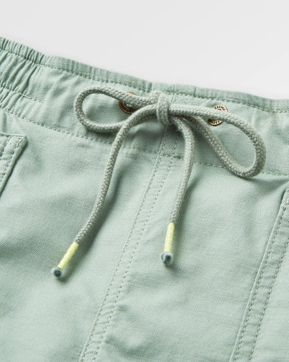 Basswood Cotton Shorts - Pistachio - Flatlay