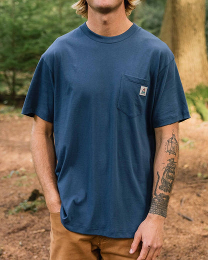 Heritage Relaxed Fit T-Shirt - Dark Denim - Lifestyle