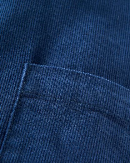 Someday Cotton Corduroy Trouser - Dark Denim - Flatlay