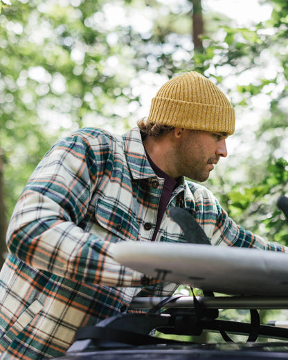 Freestyle Sherpa-Lined Overshirt - Birch/Rain Forest Check - Lifestyle
