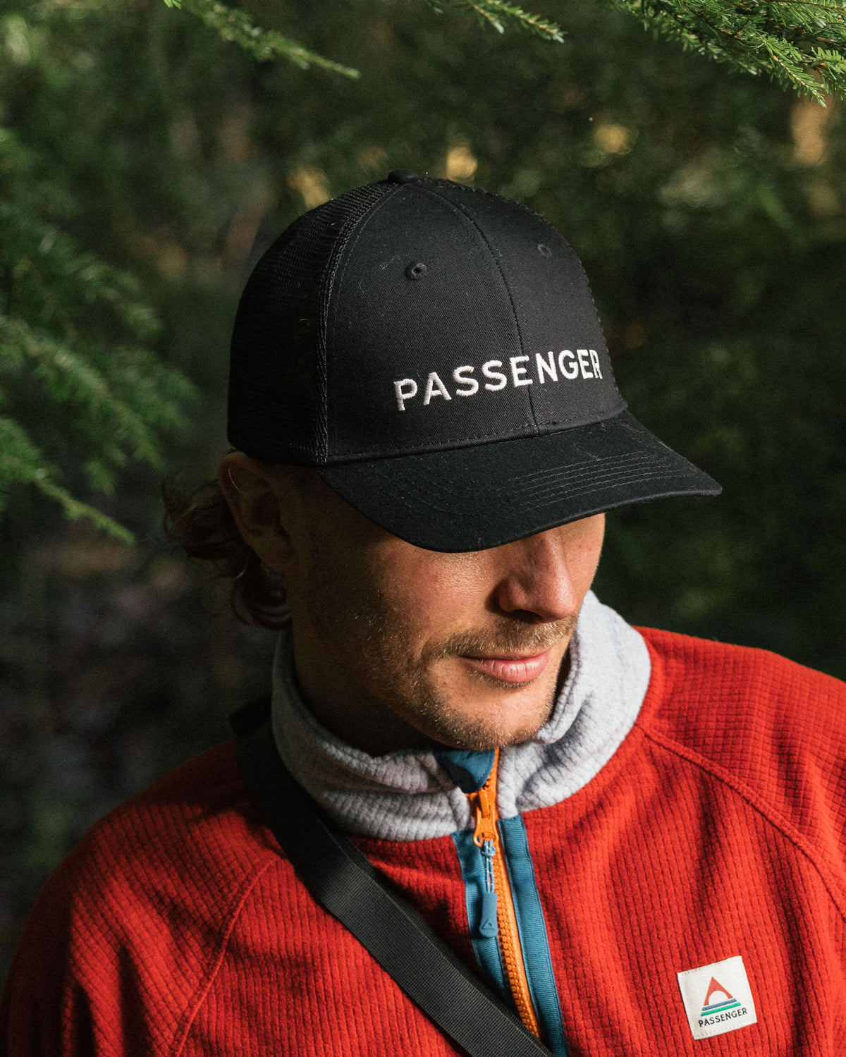 Passenger Cotton Trucker Cap - Black - Lifestyle - Male