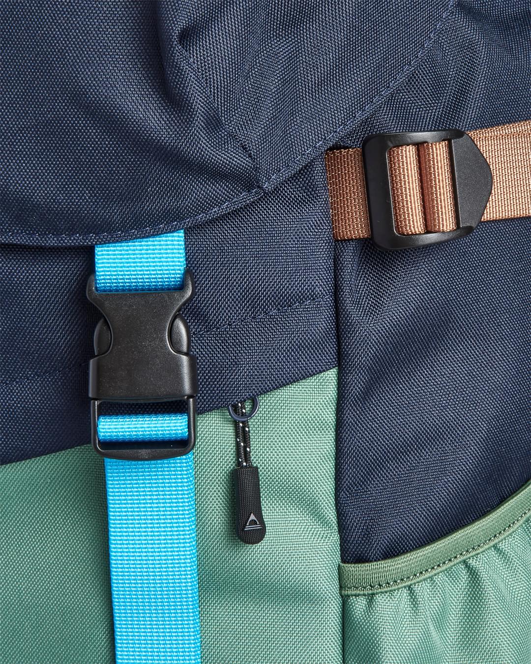 Boondocker 26L Backpack - Deep Navy/Laurel Green - Flatlay