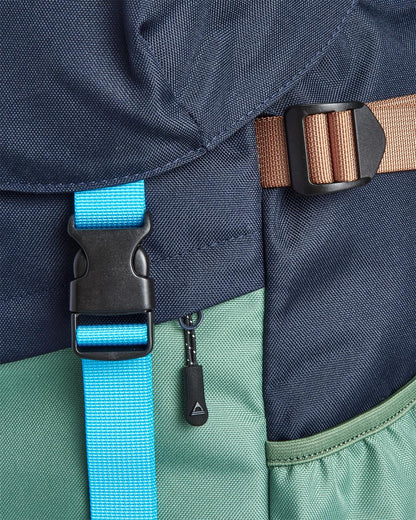 Boondocker 26L Backpack - Deep Navy/Laurel Green - Flatlay