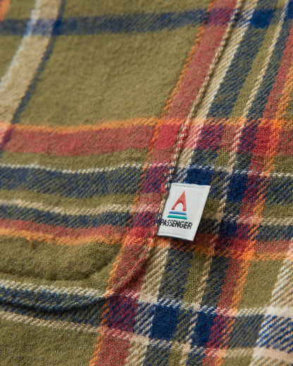 Backcountry Check Shirt - Khaki Check - Flatlay