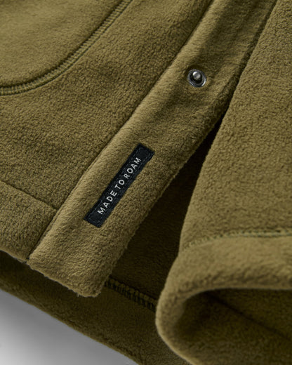 Adapt Polartec® Overshirt - Dark Olive - Flatlay