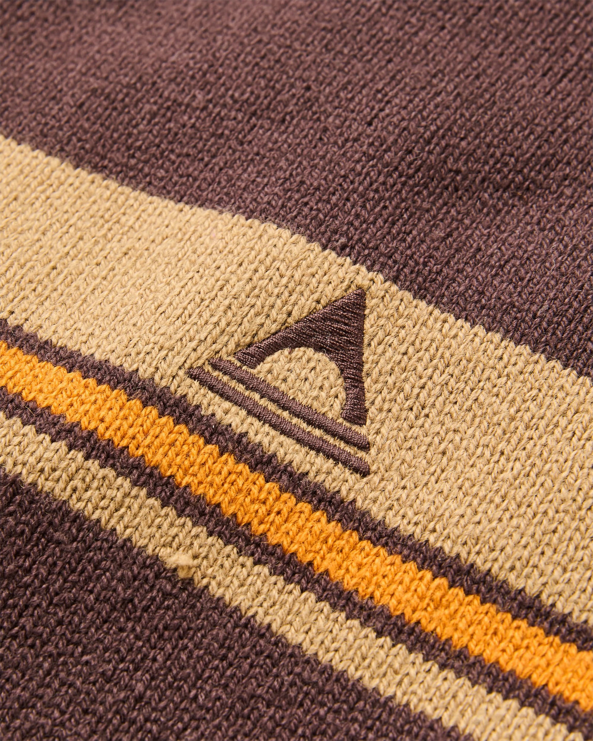 Aspen Stripe Knitted Jumper - Espresso - Flatlay