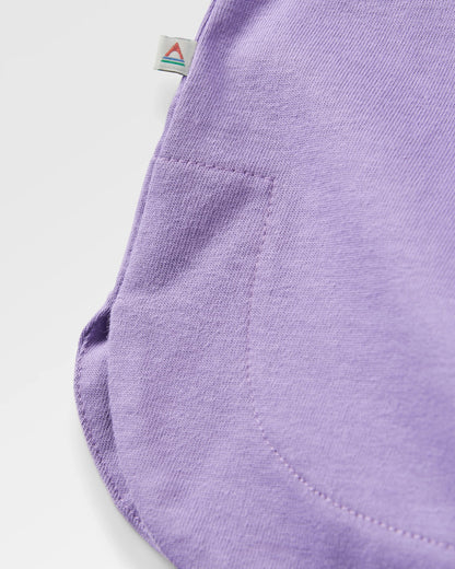 Easy Days Cotton LS T-Shirt - Retro Purple - Flatlay