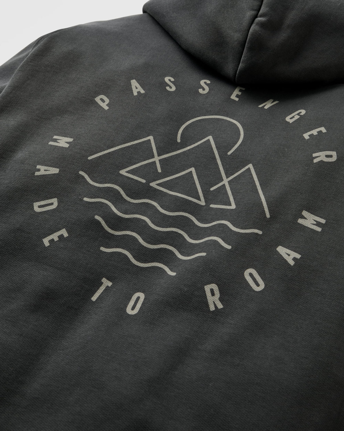 Escapism Regular Fit Hoodie - Black - Flatlay