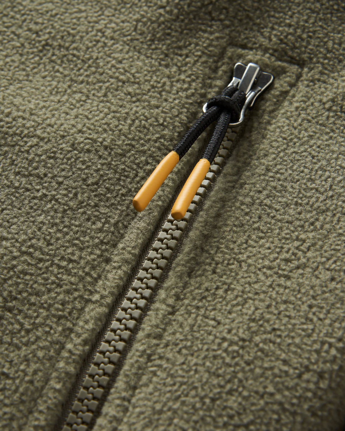 Caspian 1/2 Zip Polar Fleece - Dusty Olive - Flatlay