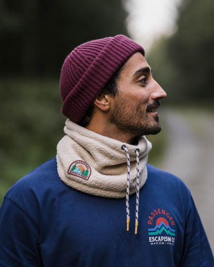 Mulled Sherpa Fleece Snood - Oatmeal - Lifestyle - Male