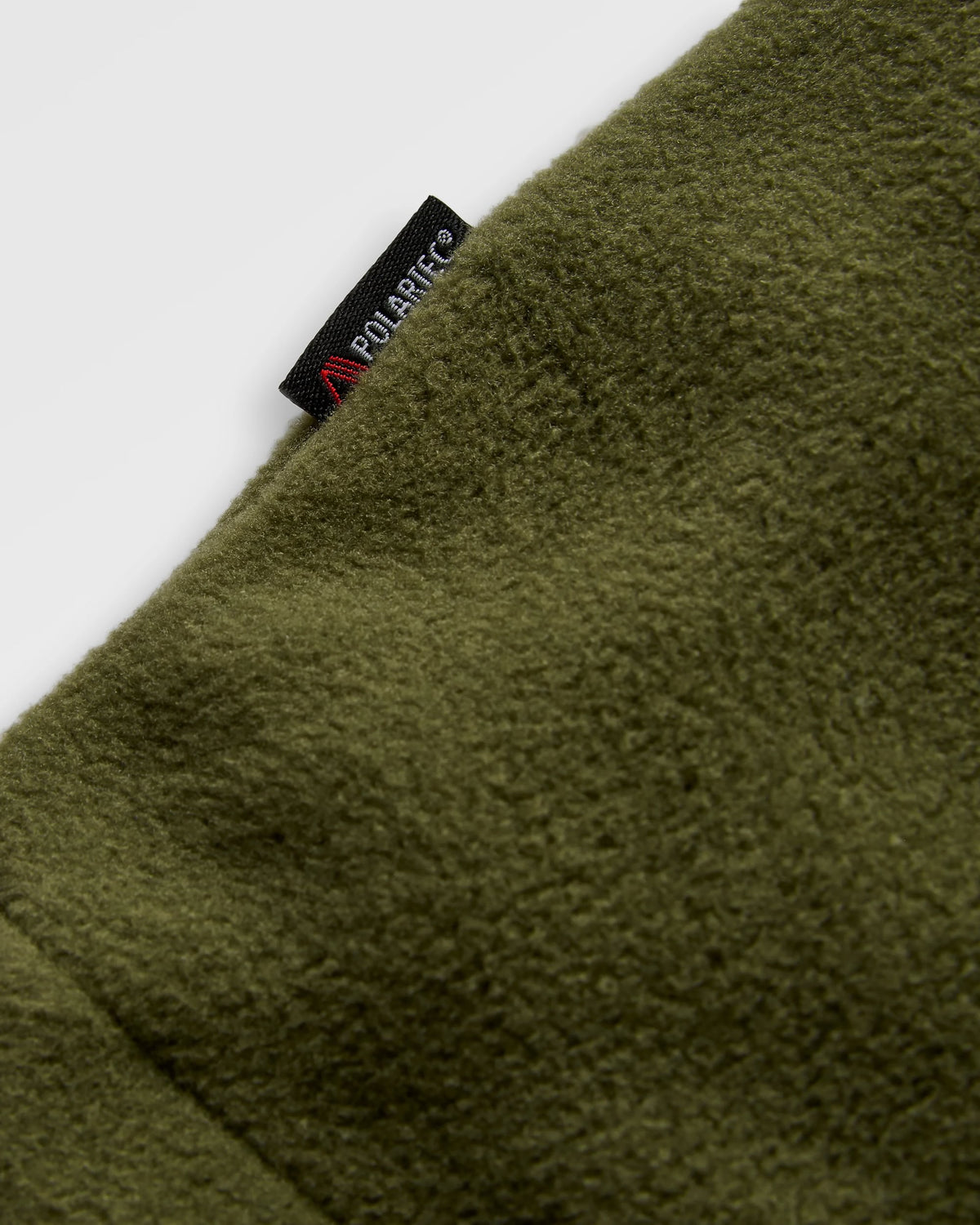 Woodland Hoodless 1/2 Zip Polartec® Fleece - Grey Marl/Khaki - Flatlay