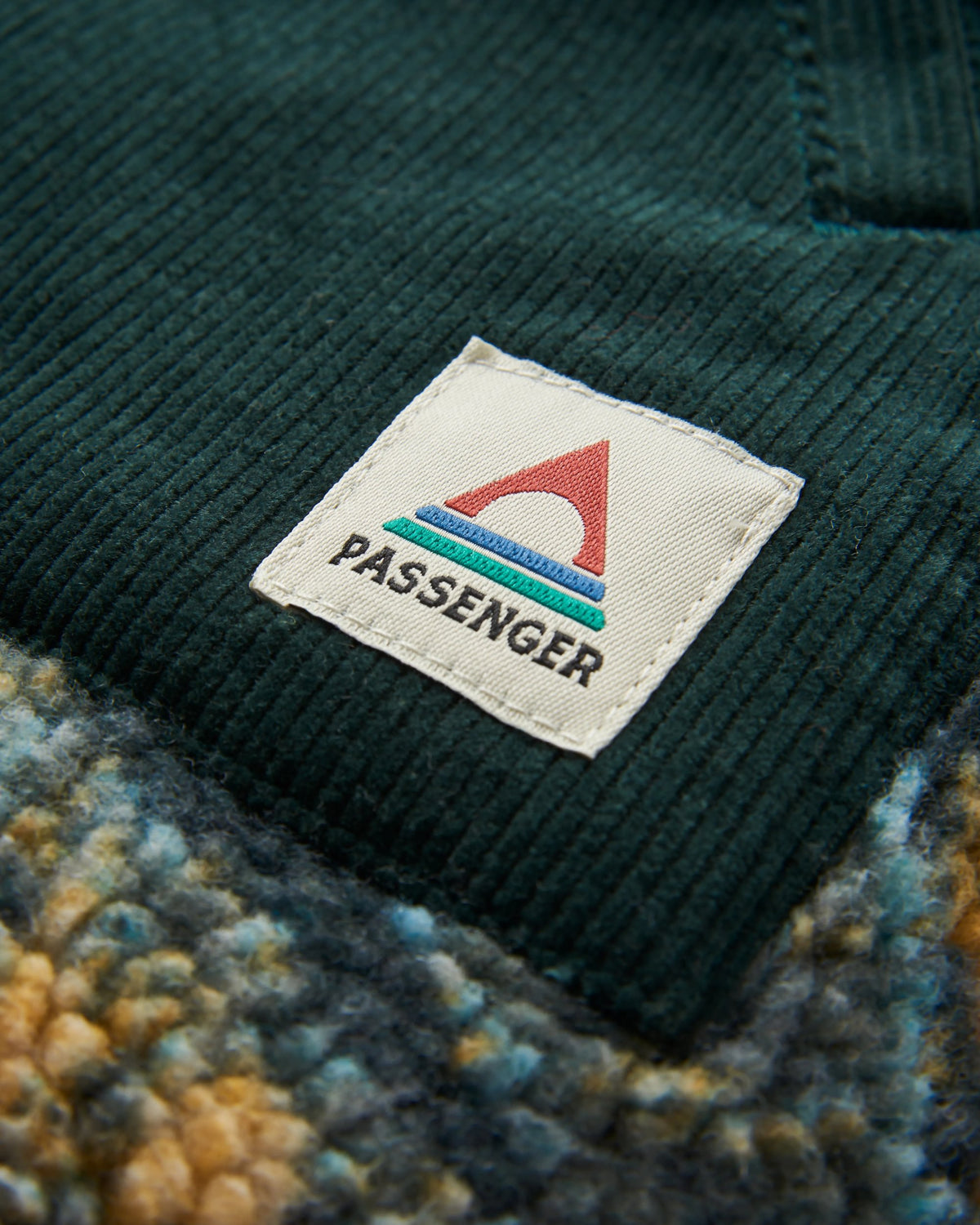 Clover Sherpa Fleece - Frost Dark Fern - Flatlay