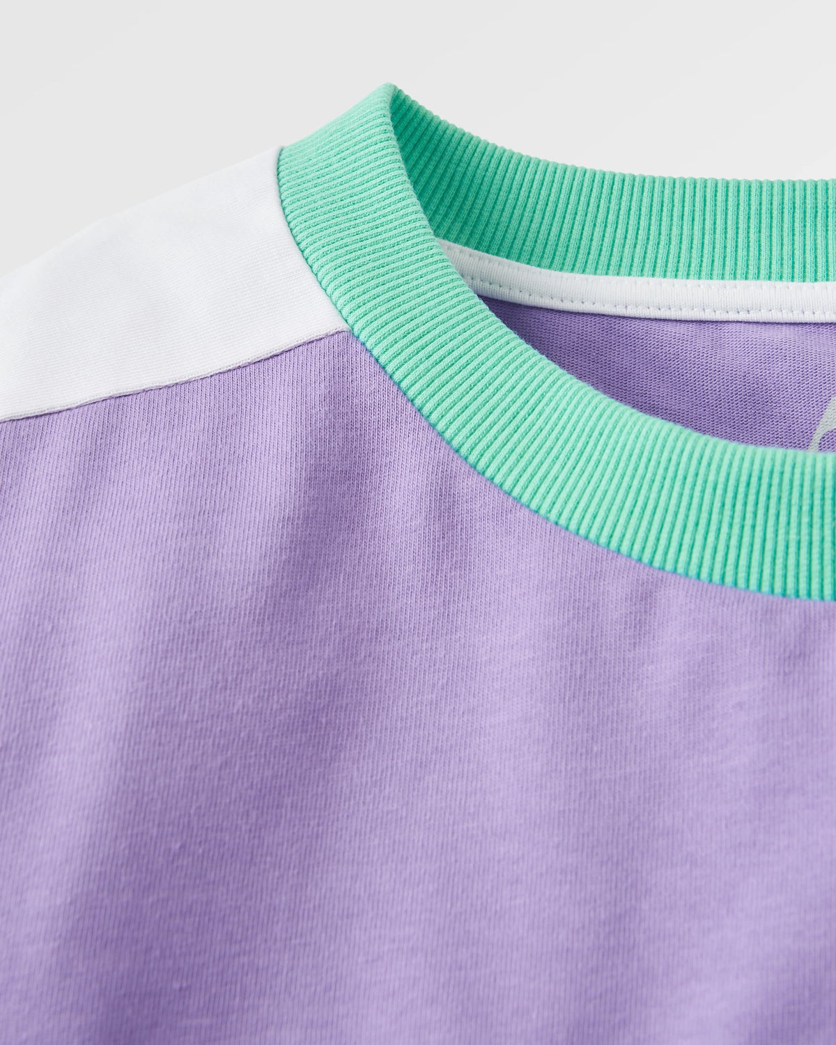Easy Days Cotton LS T-Shirt - Retro Purple - Flatlay