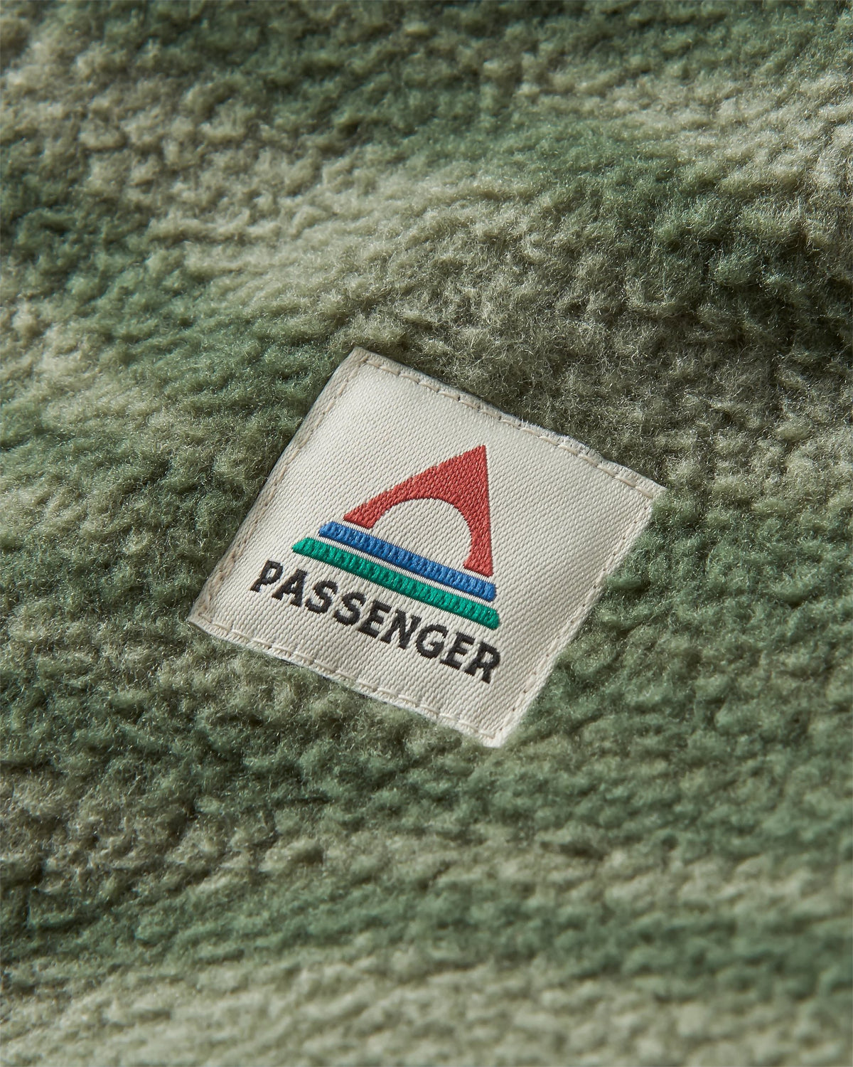 Fairbanks Full Zip Sherpa Fleece - Strata Fir Tree - Flatlay