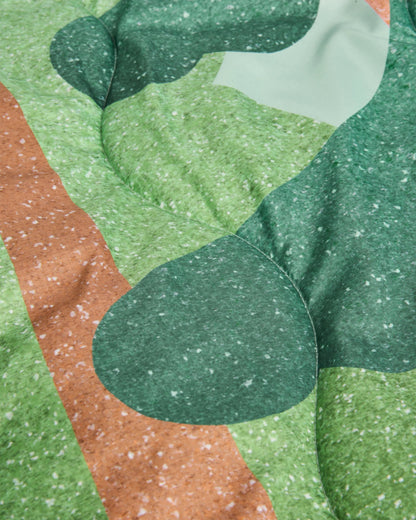 Cabin Sherpa Blanket - Spearmint - Flatlay