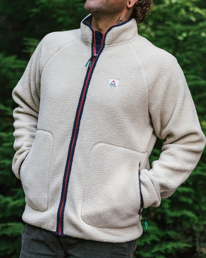 Tripper Full Zip Sherpa Fleece - Oatmeal - Lifestyle