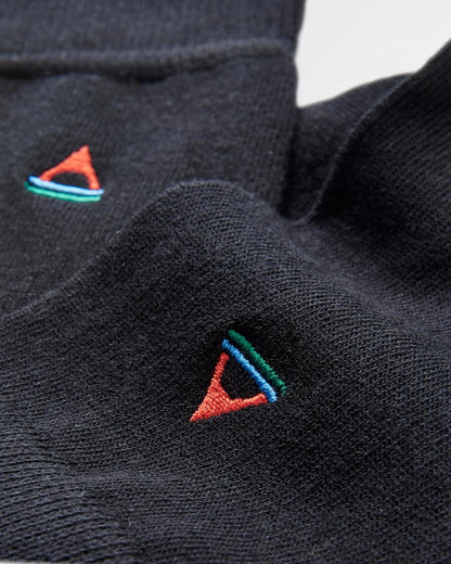 Crew Socks - Black - Flatlay