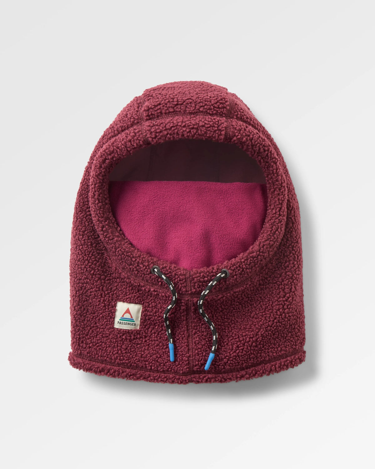 Snowdrift Fleece Hood - Fig - Flatlay