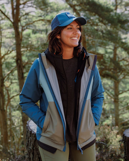 Rainstorm Waterproof Jacket - Tidal Blue/Arctic/Dusty Olive - Lifestyle