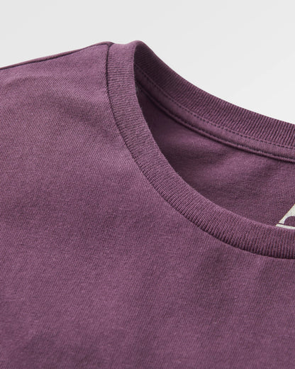 Guided T-Shirt - Deep Plum - Flatlay