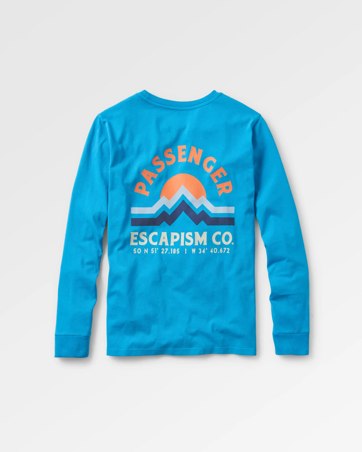 Breathe  LS T-Shirt - Atlantic Blue - Flatlay