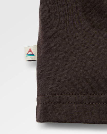 Cutout Cotton T-Shirt - Espresso - Flatlay